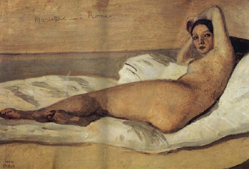 Corot Camille Marietta oil painting image